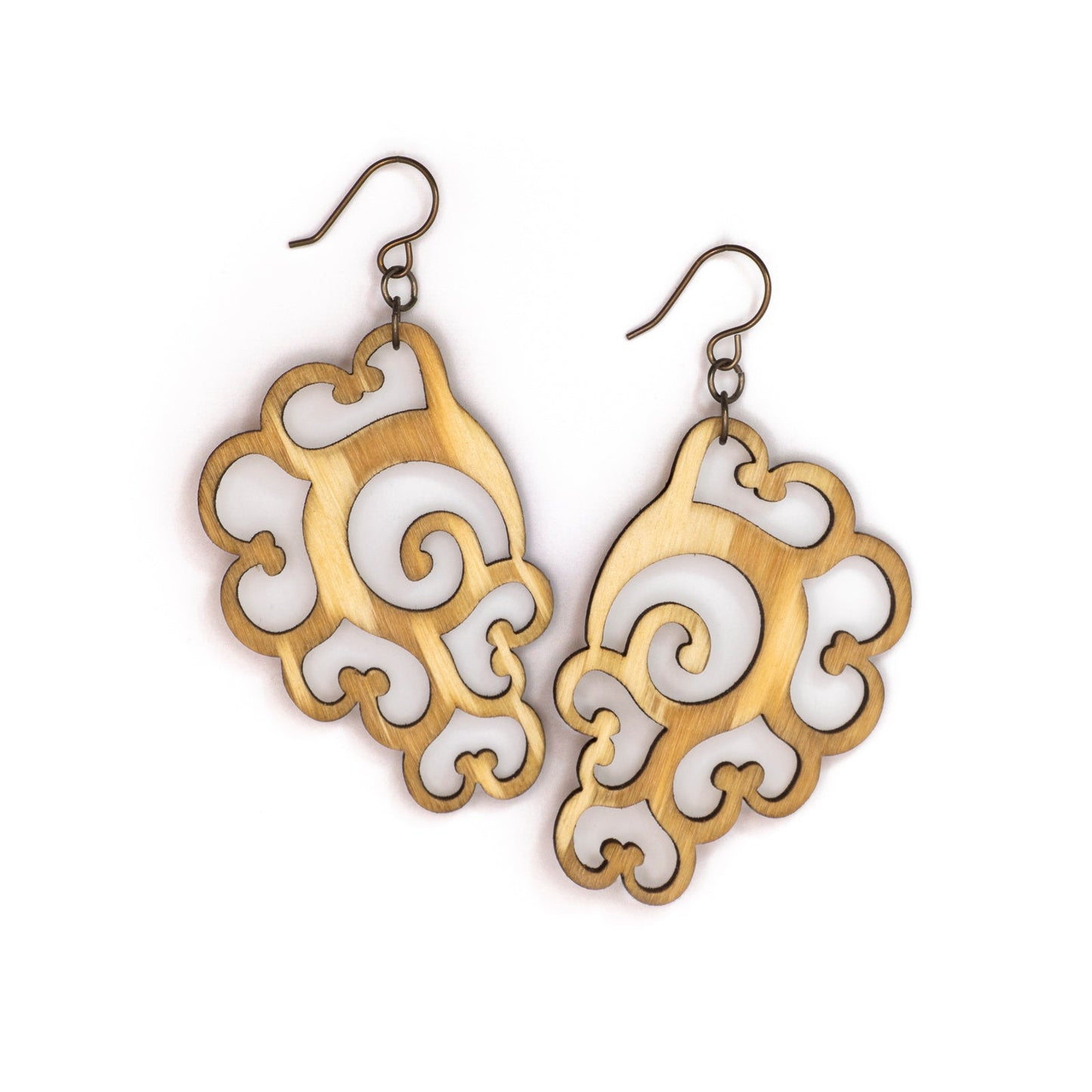 Five Heart Dangle Earrings