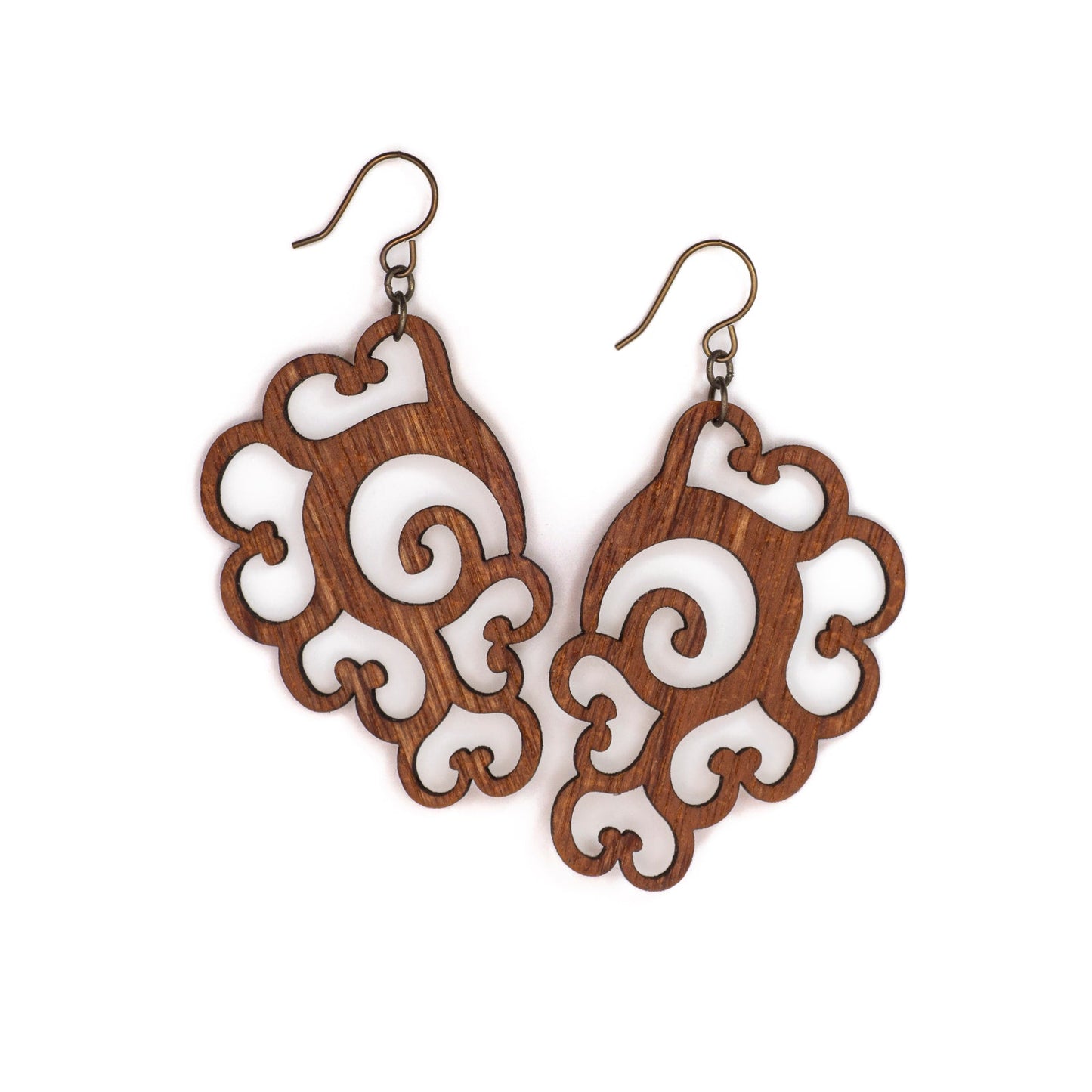 Five Heart Dangle Earrings