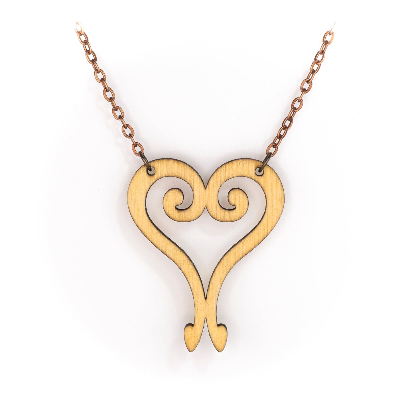 Double Question Heart Pendants