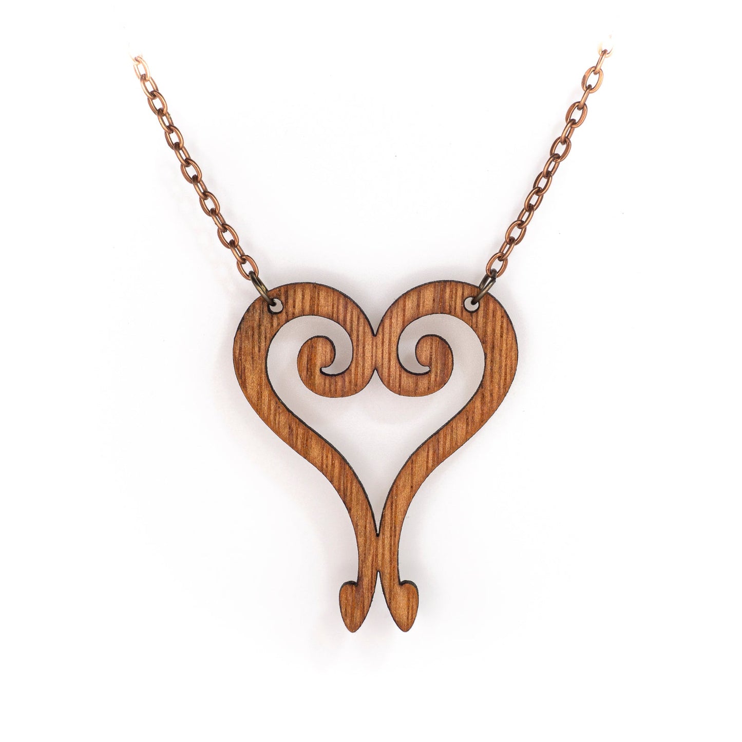 Double Question Heart Pendants